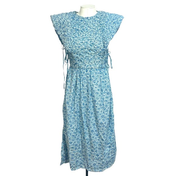 Sea New York Dresses & Skirts - Sea New York Ida Smocked Dress SS22-087 Blue  XS New $450